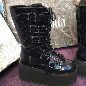 Goth boots women’s Demonia damned boots size 8